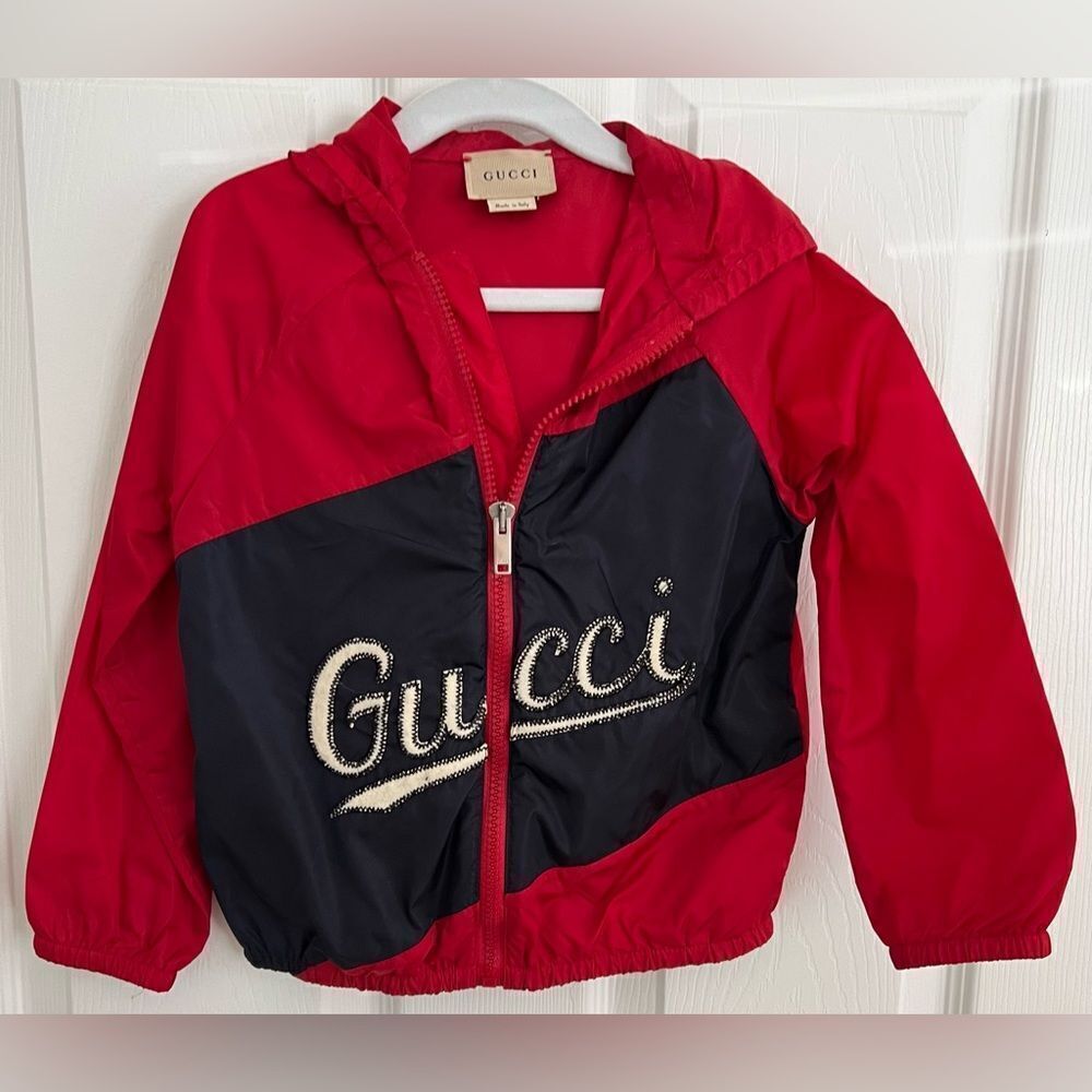 GUCCI KIDS STITCHED LOGO JACKET 36M